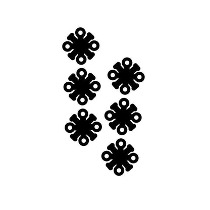 Crafty Cuts Laser Totem Trio - Chonky Snowflake - - 3 Pair Set