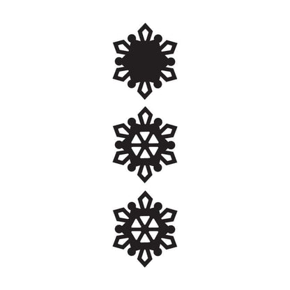 Crafty Cuts Laser Totem Trio - Cool Flakes ❄️  3 Pair Set