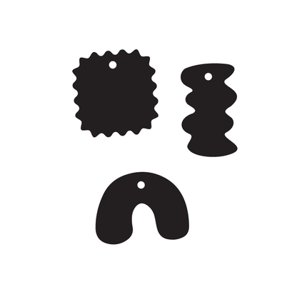 Crafty Cuts Laser Totem Trio - © Fasta Pasta - 3 Pair Set