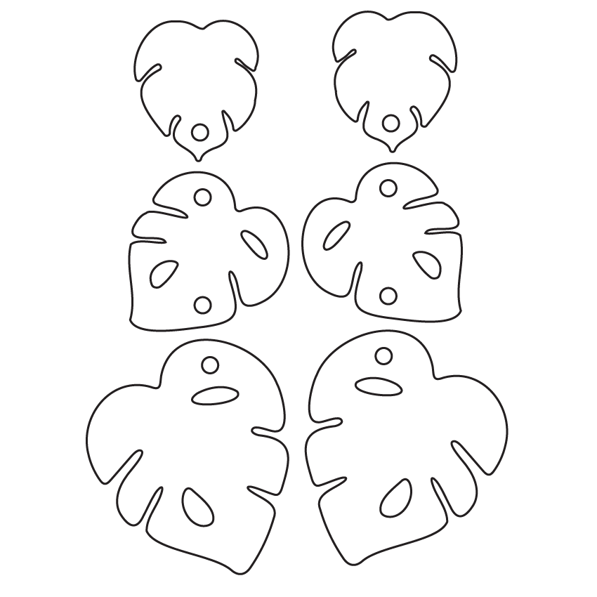 Crafty Cuts Laser Totem  Trio - Jungle Fever - - 3 Pair Set