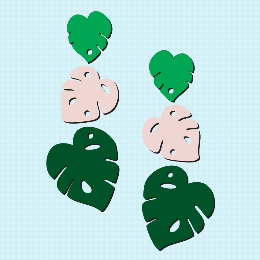 Crafty Cuts Laser Totem  Trio - Jungle Fever - - 3 Pair Set