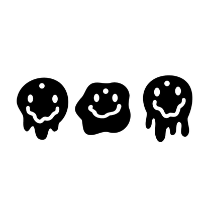 Crafty Cuts Laser Totem Trio - Melting Smileys - 3 Pair Set