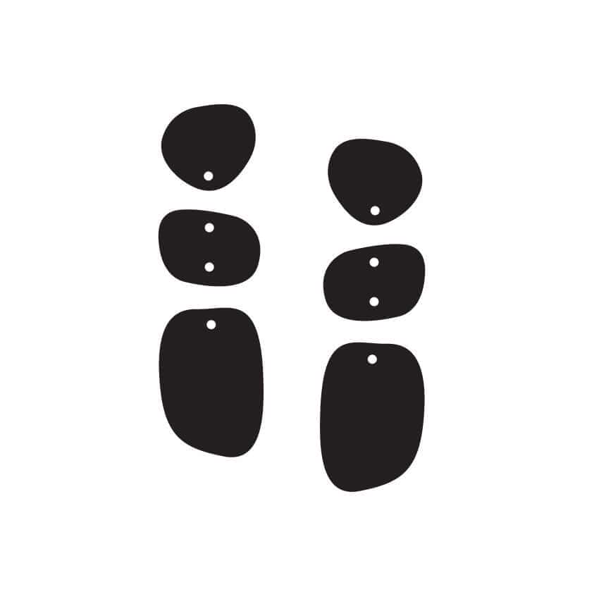 Crafty Cuts Laser Totem Trio - Pebble Stax - 3 Pair Set