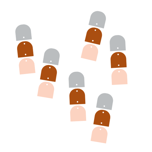 Crafty Cuts Laser Totem Trio - Tunnel of Fun - 3 Pair Set