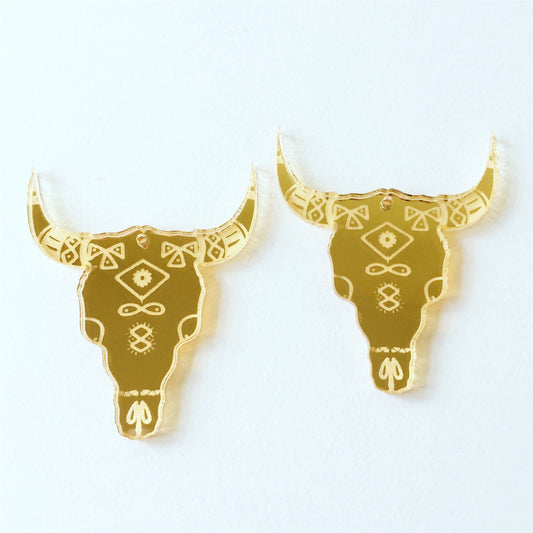 Crafty Cuts Laser © Tribal Longhorn - 2 PAIRS