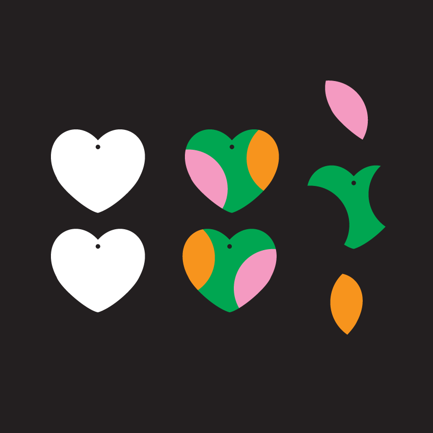 Crafty Cuts Laser TriCurve - Heart - 3 pair set