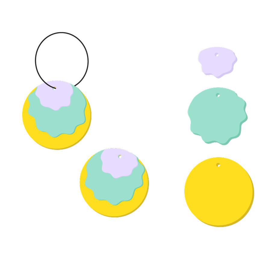 Crafty Cuts Laser Trio - Stacker - Gobstopper - 3 Pair Set