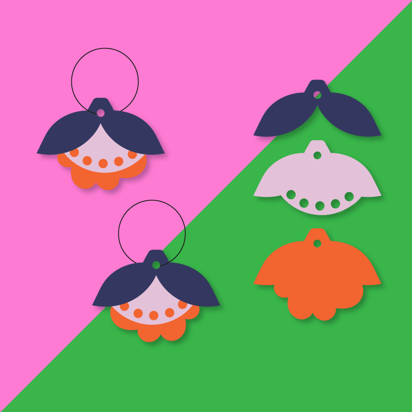 Crafty Cuts Laser Trio - Stacker - Meadow Mix - 3 Pair Set