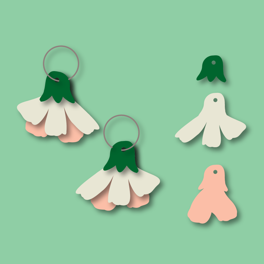 Crafty Cuts Laser © Trio - Stacker - Soft Petals