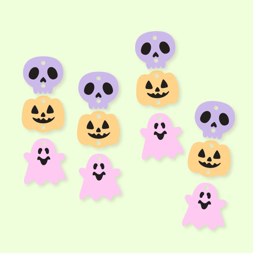 Crafty Cuts Laser Triple Spook Totems - 3 Pair Set