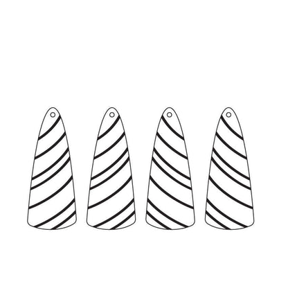 Crafty Cuts Laser © Twinkle Tree Fancy - 4 Pair Set