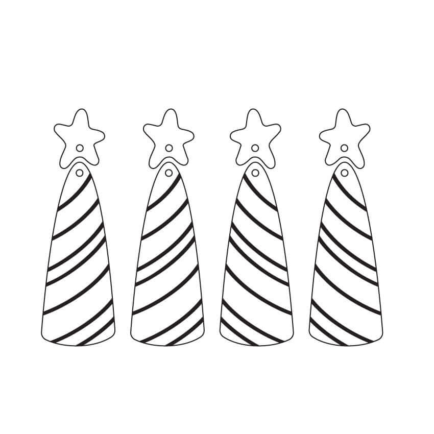 Crafty Cuts Laser © Twinkle Tree Fancy - 4 Pair Set