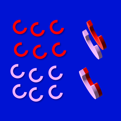 Crafty Cuts Laser  Two Layer Hoops  - 6 Shapes