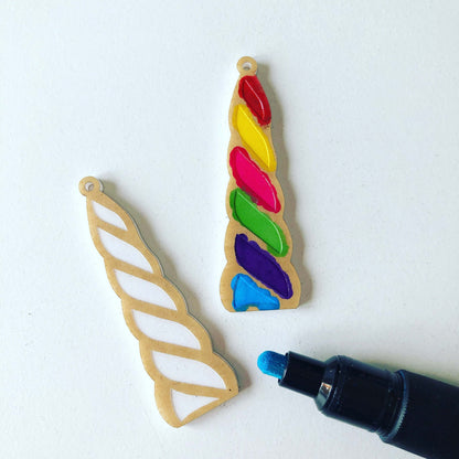 Crafty Cuts Laser © Unicorn Horns for Paint Fill - 5 pairs