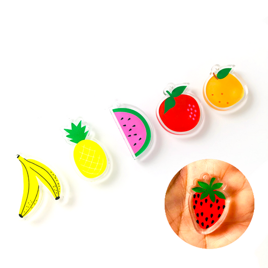 Crafty Cuts Laser  UV_printed Mixed - 6 pairs Fruity Fix - Choose from 6 Petite Fruit Charms