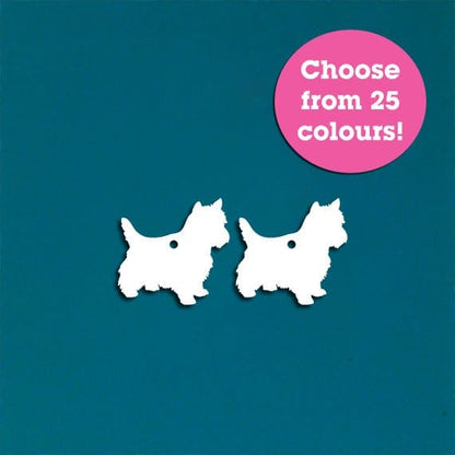Crafty Cuts Laser Westie Dog Charms - 5 Pairs
