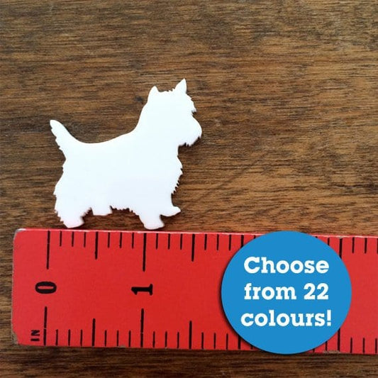 Crafty Cuts Laser Westie Dog  Two Pair