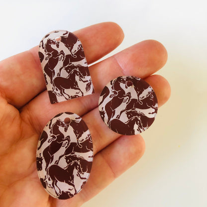 Crafty Cuts Laser  Wild Horses Fancy Charms