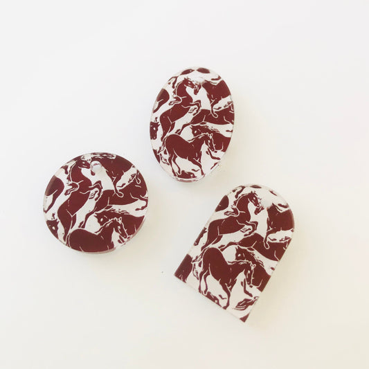 Crafty Cuts Laser  Wild Horses Fancy Charms