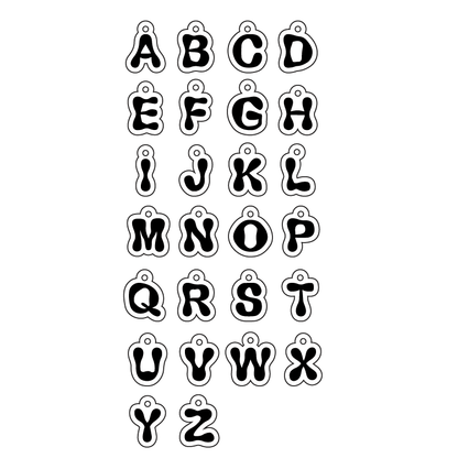 Crafty Cuts Laser Wobbly Alphabet Cuties - Paint Fill