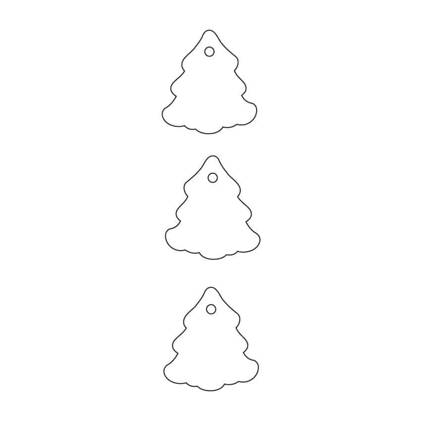 Crafty Cuts Laser Woodland Twinkle Tree Totem - 3 Pair Set