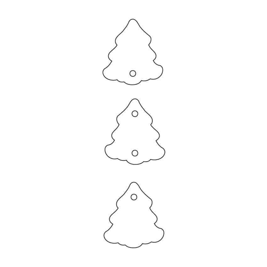 Crafty Cuts Laser Woodland Twinkle Tree Totem - 3 Pair Set