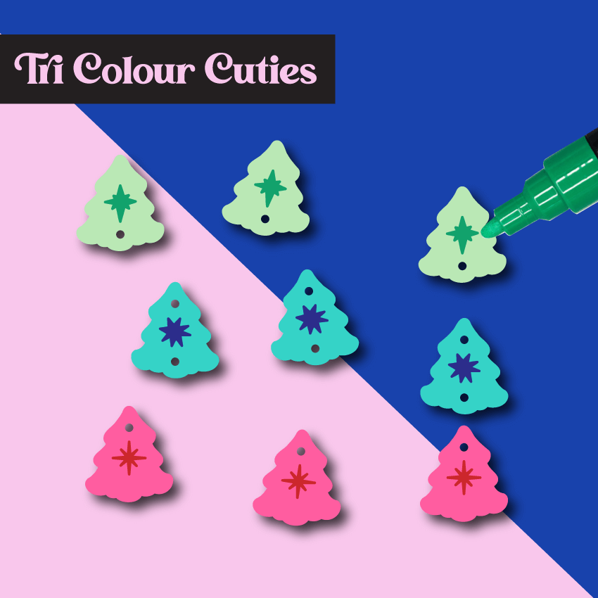 Crafty Cuts Laser Woodland Twinkle Tree Totem - 3 Pair Set