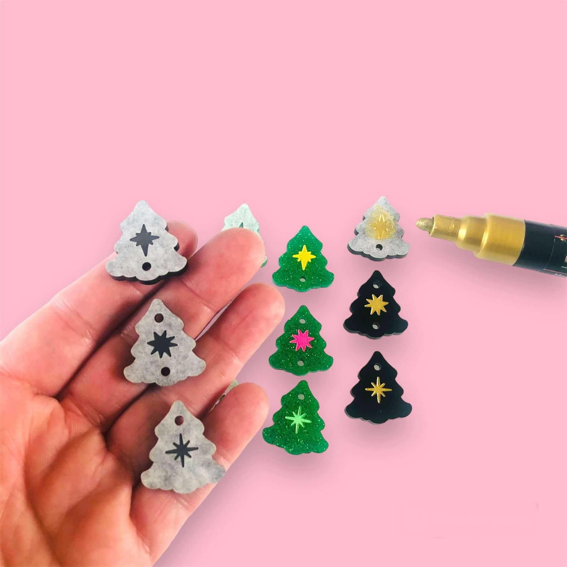 Crafty Cuts Laser Woodland Twinkle Tree Totem - 3 Pair Set