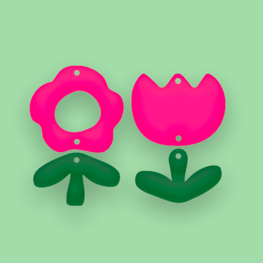 Crafty Cuts Laser © You GROW Girl - 2 Pair Set